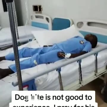 Sad video of a boy who was hOspitalized after b^**ng by a dog has got many in tears online.