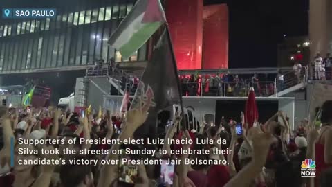 Supporters Of Brazil’s President-Elect Lula da Silva Celebrate Victory Over Bolsonaro