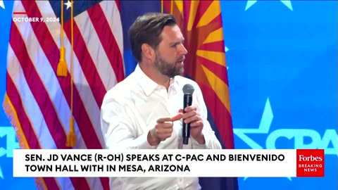JD Vance Takes Questions At Conservative Town Hall In Mesa, Arizona