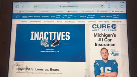 NFL Radio Detroit Lions 23 winner at Ford Field Chicago Bears 20 final score