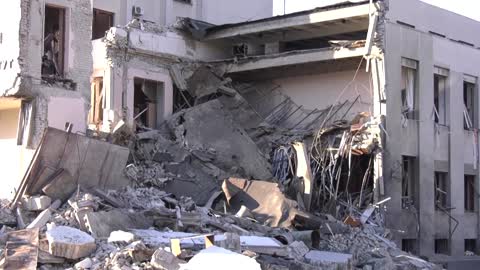'I was lucky': Man rescued from collapsed building in Kharkiv