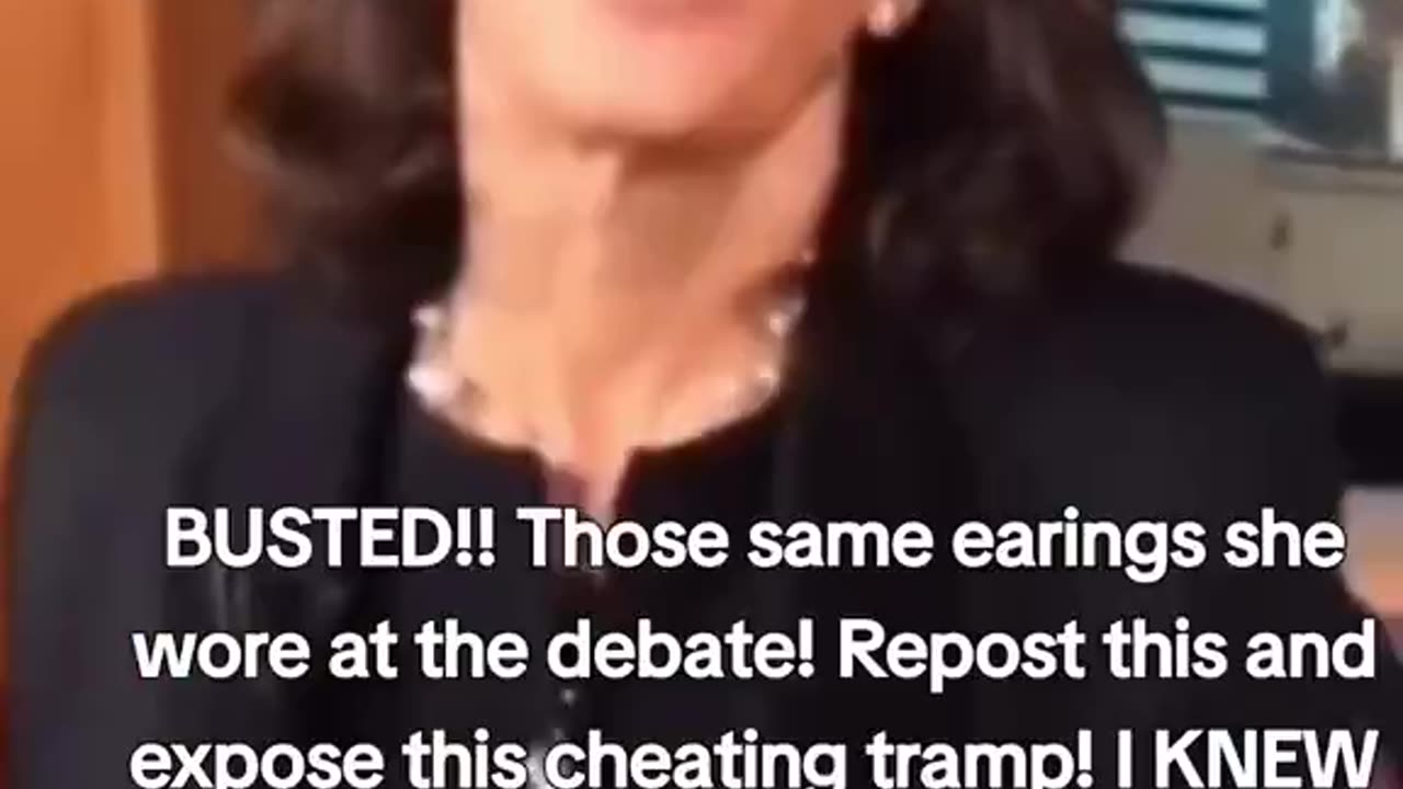 💥BUSTED...THESE are the same earrings she wore at the DEBATE 💥