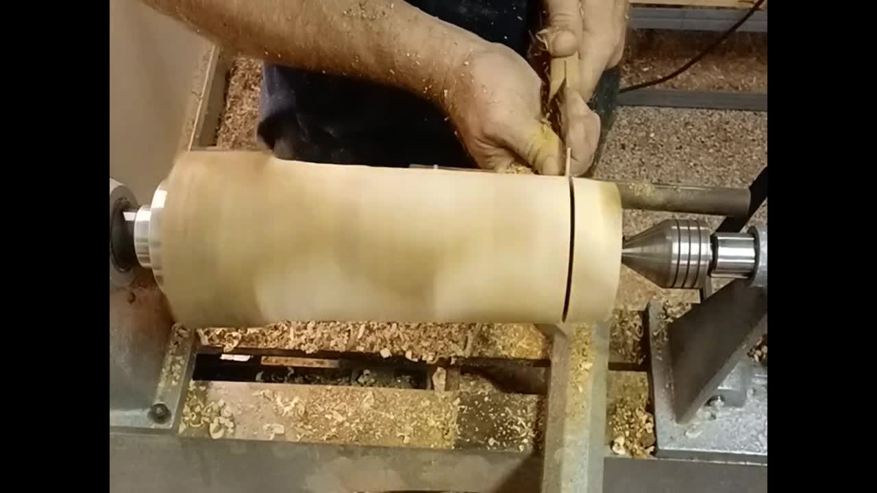 Woodturning Osage Orange vase (Bodark)