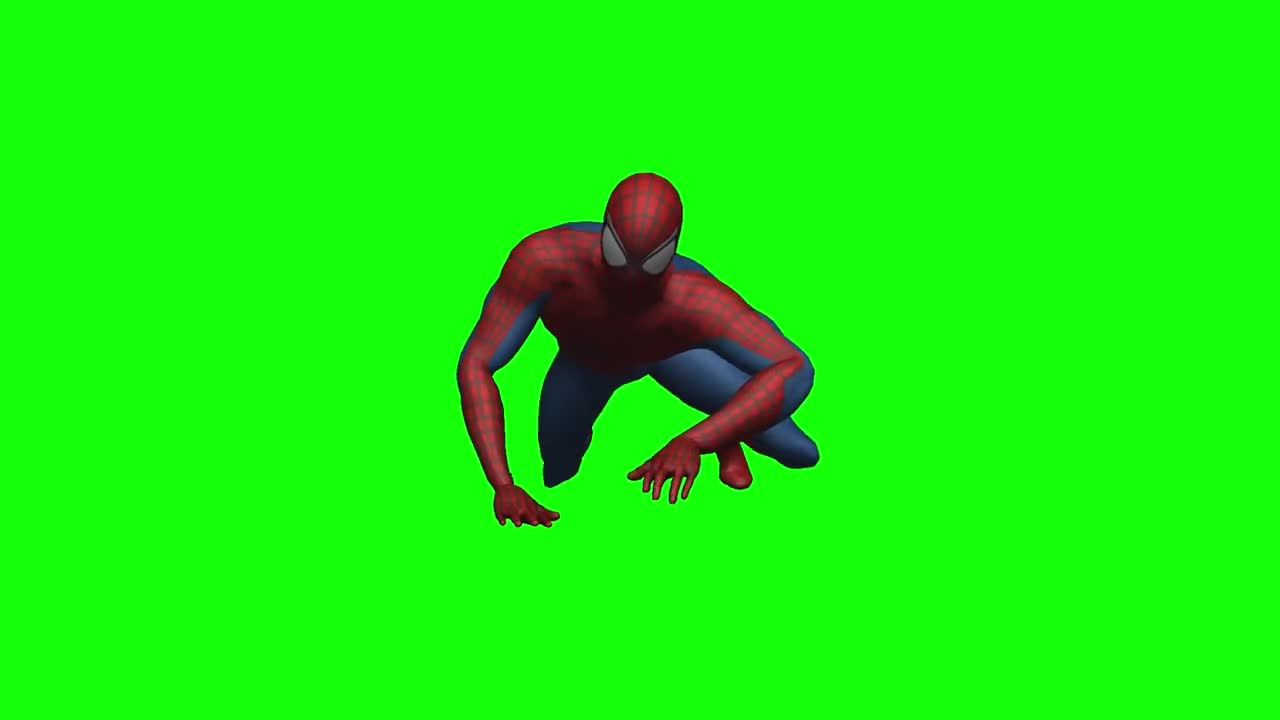 Spiderman green screen effect