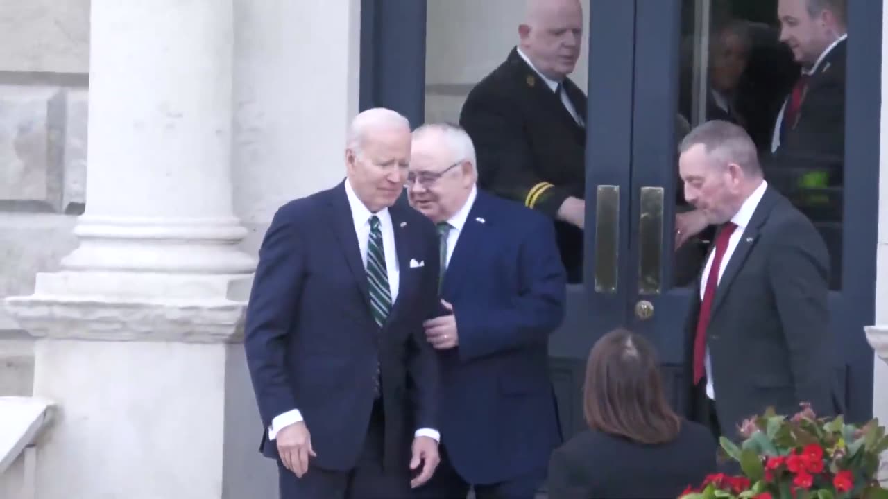 Biden Gets MANHANDLED By Irish President Before Photo