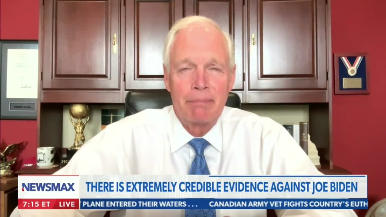 Senator Ron Johnson on Rob Schmitt Tonight 7.10.23