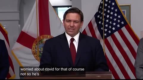 Ron Desantis blasts Biden over insane Covid regulations.