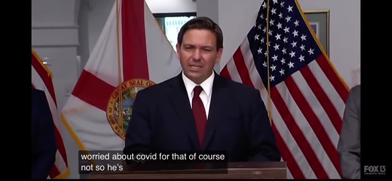 Ron Desantis blasts Biden over insane Covid regulations.