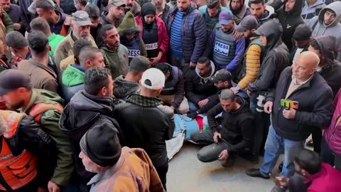 Mourners attend funeral for Al Jazeera journalist killed in Gaza