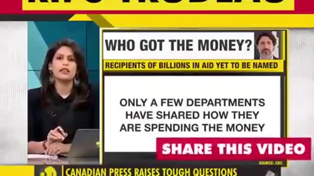 TRUDEAU & The Covid Relief Aid Money Scam Millions Being Splashed Daily