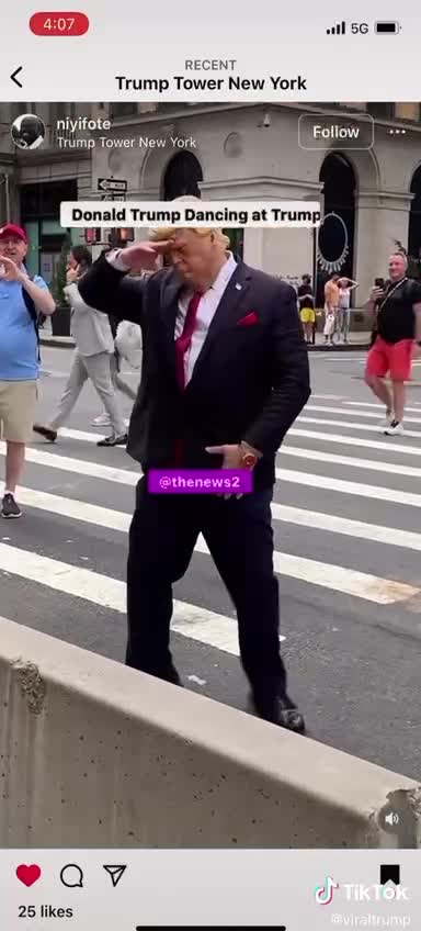 Dancing and Directing Traffic at Trump Tower NYC