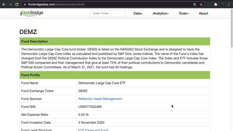 DEMZ ETF Introduction (Democratic Values / Party)