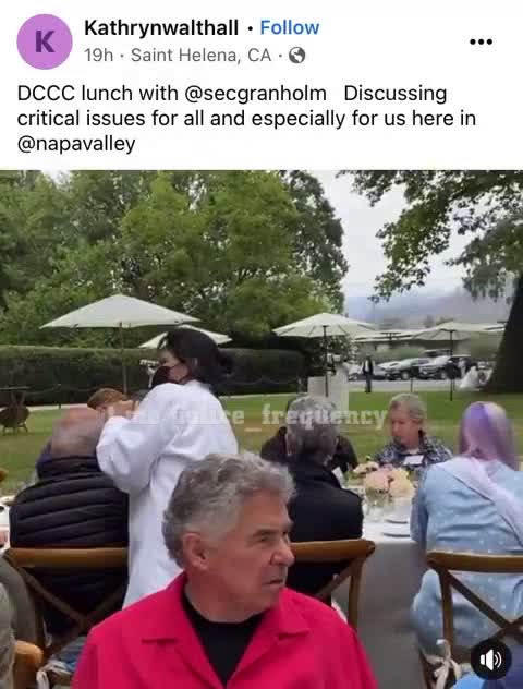 Rich democrat donors sit side by side, no covid rules for them