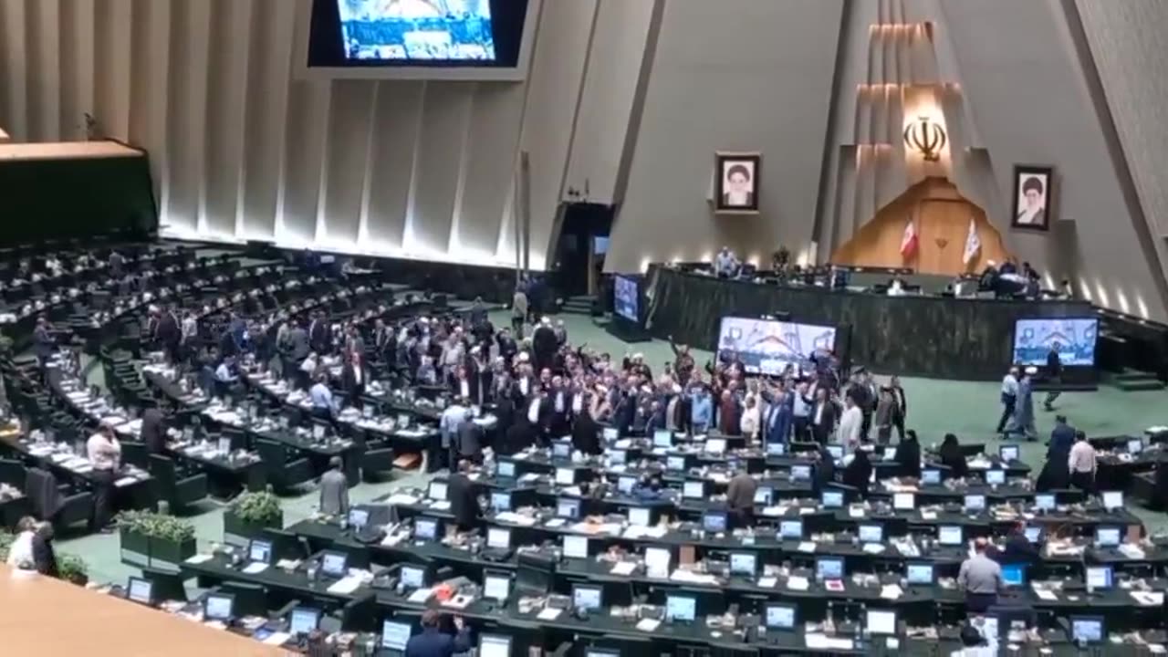 Breaking News Iran: Members of the Iranian Parliament gather to celebrate the terror