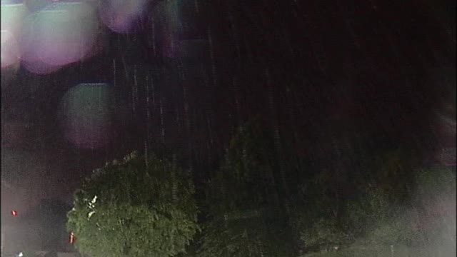 Intense Lighting strike during a local severe thunderstorm