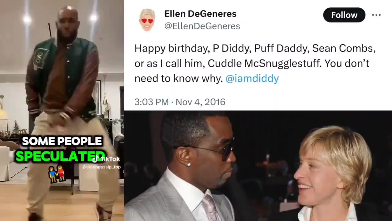 The creepy relationship between Ellen DeGeneres and Diddy is under fresh scrutiny