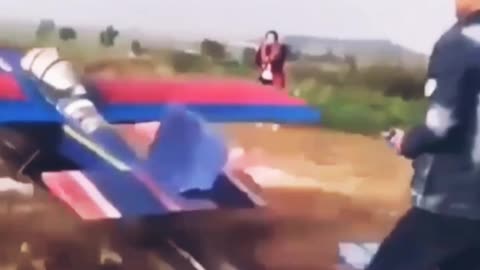 Pilot jumping off the plane