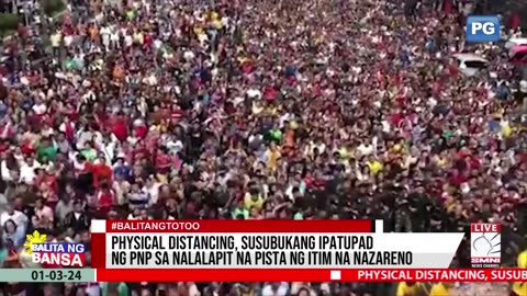 Physical distancing, susubukang ipatupad ng PNP sa nalalapit na Pista ng Itim na Nazareno