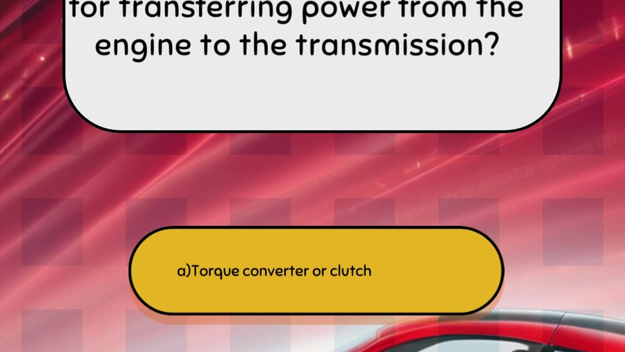 Part 10 Intermediate Car Engine Quiz Question