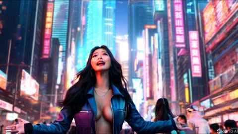 Sexy Japanese Cyperpunk Girl