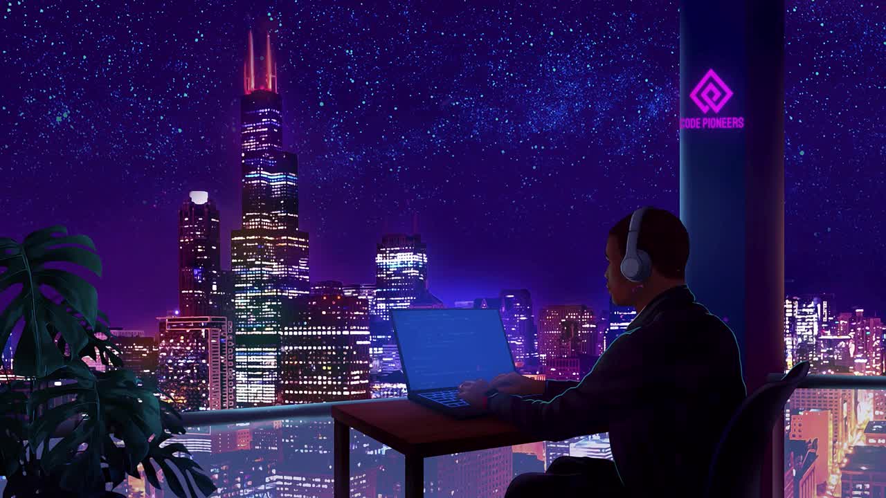 Midnight Coding in Chicago | LoFi Jazz Hip-Hop [Code - Relax - Study]