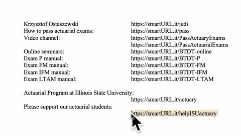 Exam FM exercise for February 20, 2022