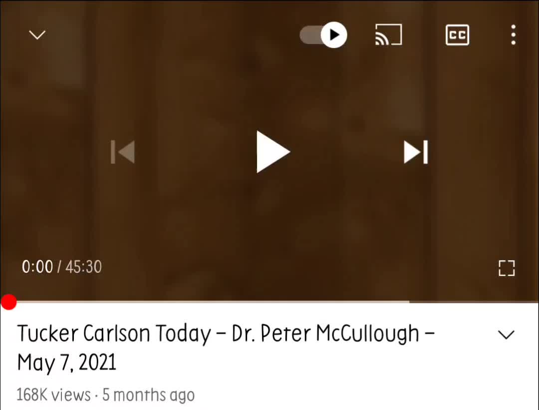 Dr. Peter McCullough on Tucker Carlson Today 05/07/21