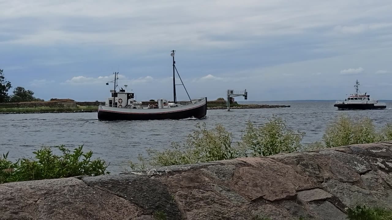 Hanna och Jimmy vid Hamnen i Landskrona 9 Juli 2021