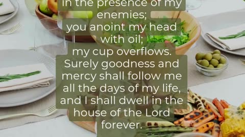 This Bible Verse will Encourage You - Psalm 23:5-6