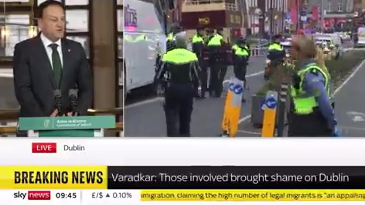 Ireland PM Leo Varadrak Vows to Crack Down on Free Speech in Response to the Outrage over a Migrant Stabbing Attack