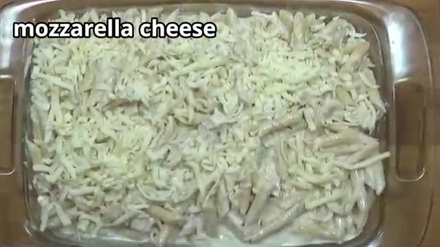 Chicken Alfredo Bake / Easy Recipe