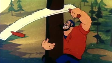 Popeye the Sailor - 1949x02 - Lumberjack and Jill