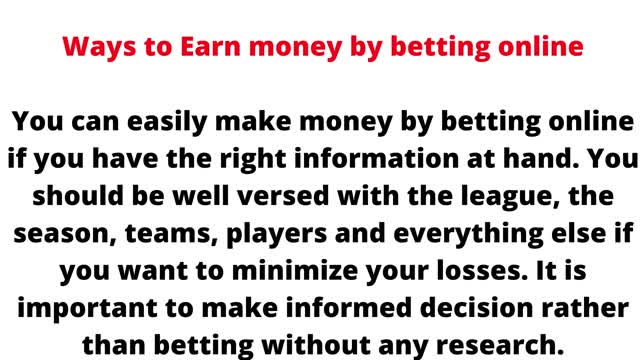 Important Benefits of Betting Online