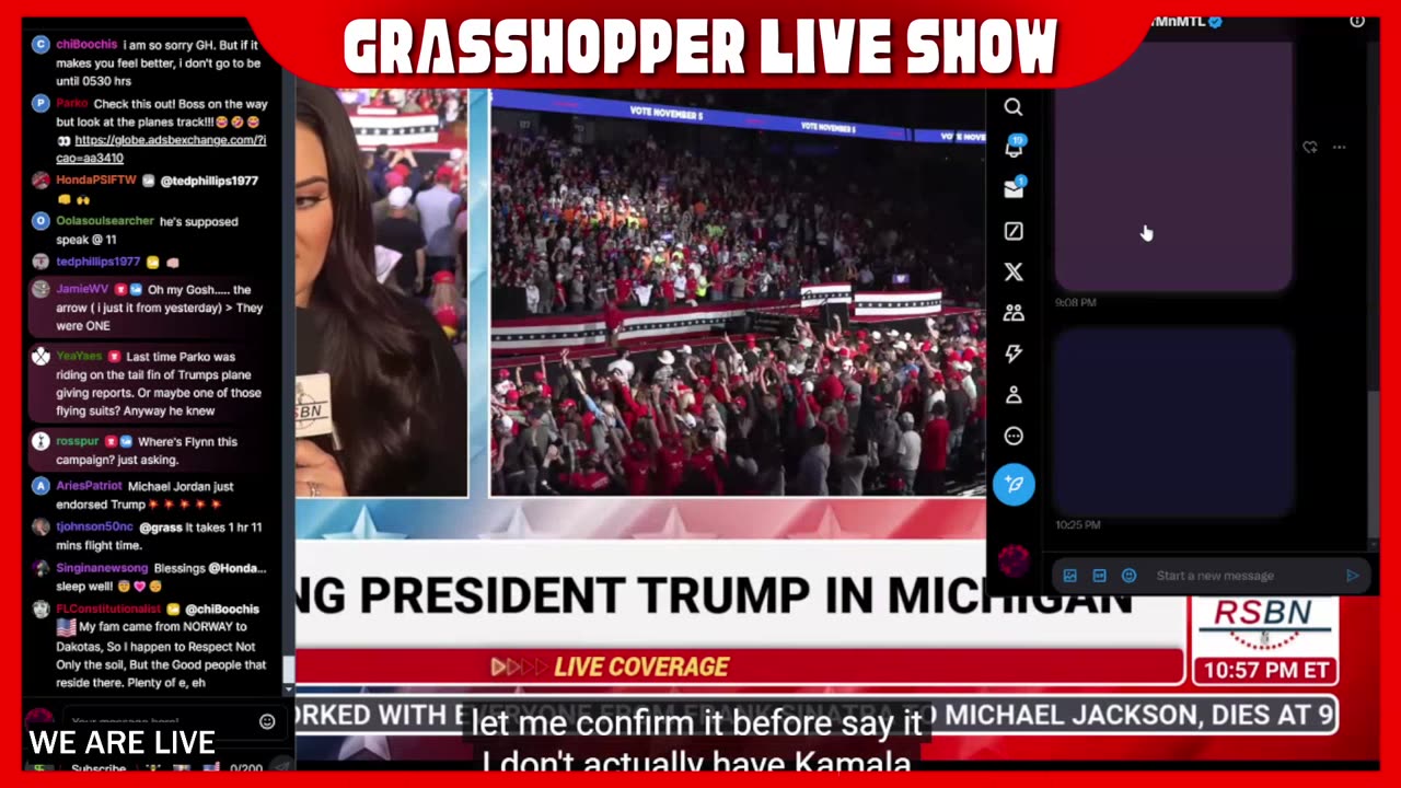 Grasshopper Live Decode Show - President Trump Rallies November 4th 2024 Part 2