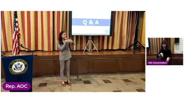 AOC Holds Town Hall To Discuss Infrastructure Funding And Redistricting