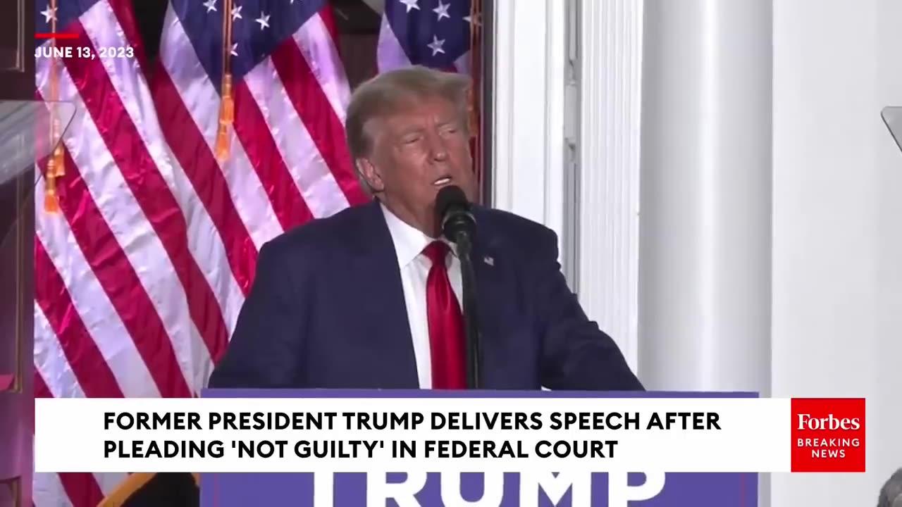 Trump Attacks Biden, Bill & Hillary Clinton, Dick Cheney, And George W. Bush After Arraingment