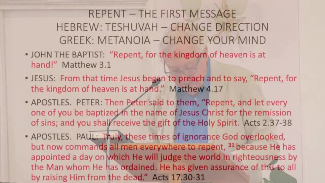 The 1st message of Christianity