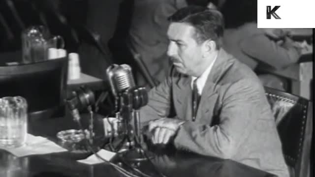 1947 Walt Disney Testifies at HUAC