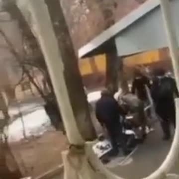 Kazakhstan - Citizens beat up a Police officer