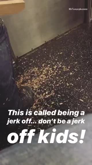 This is called being a jerk off