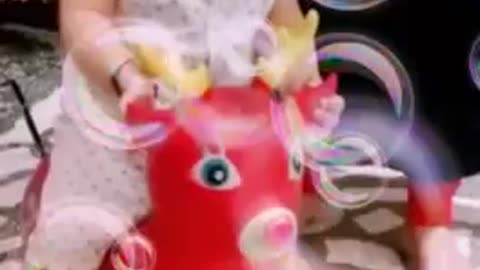 Cute baby playing