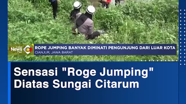 Sensasi "Roge Jumping"Diatas Sungai Citarum