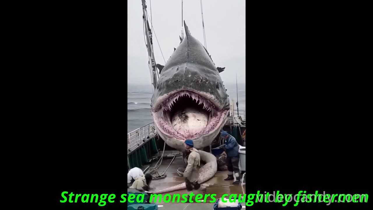 Strange sea monsters caught by fishermen 🐬🎣