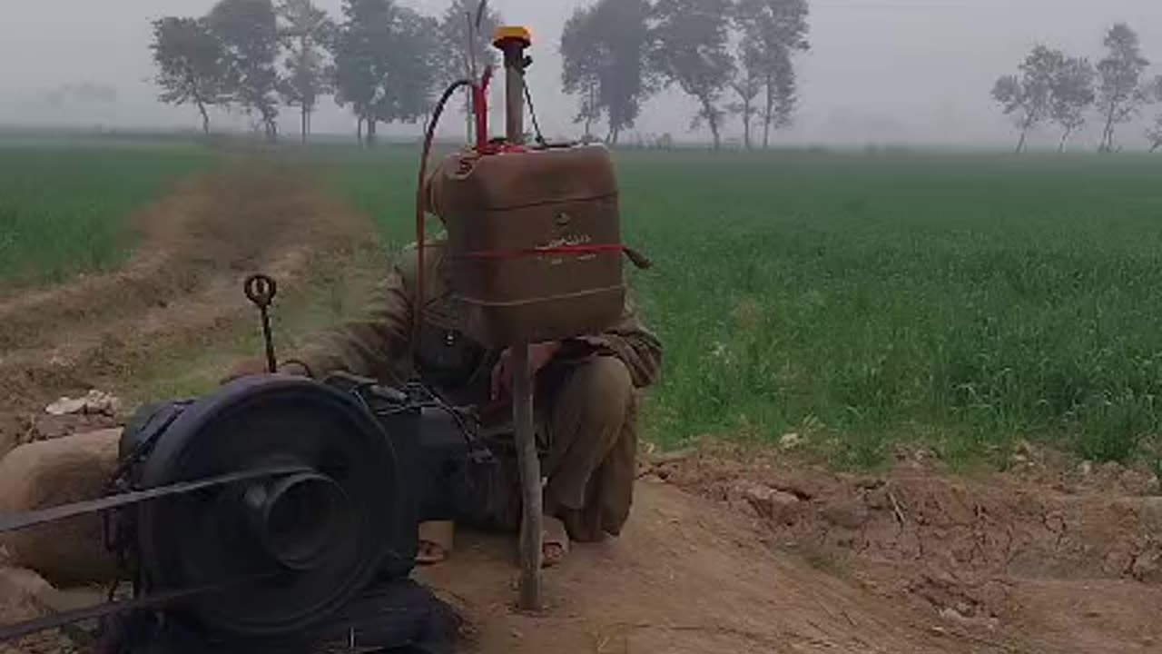 Village life will trying to start engine