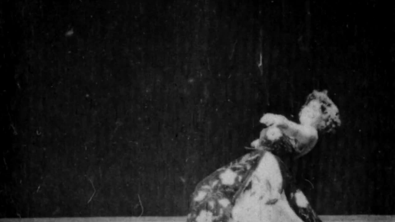 Karina, Specialty Dancer (1898 Original Black & White Film)