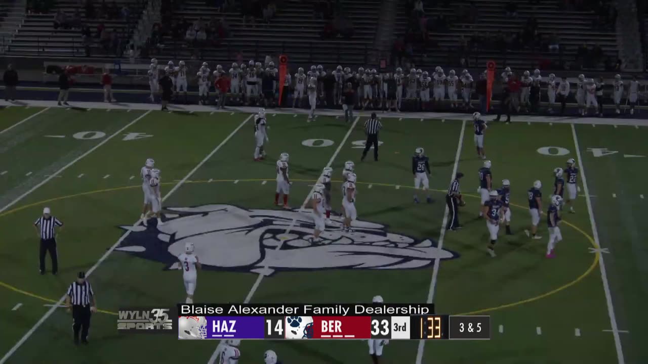 10-27-2023 - Hazleton Cougars At Berwick Bulldogs (Channel 7 Broadcast)