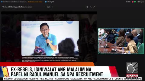 Ex-rebels, isiniwalat ang malalim na papel ni Raoul Manuel sa NPA recruitment