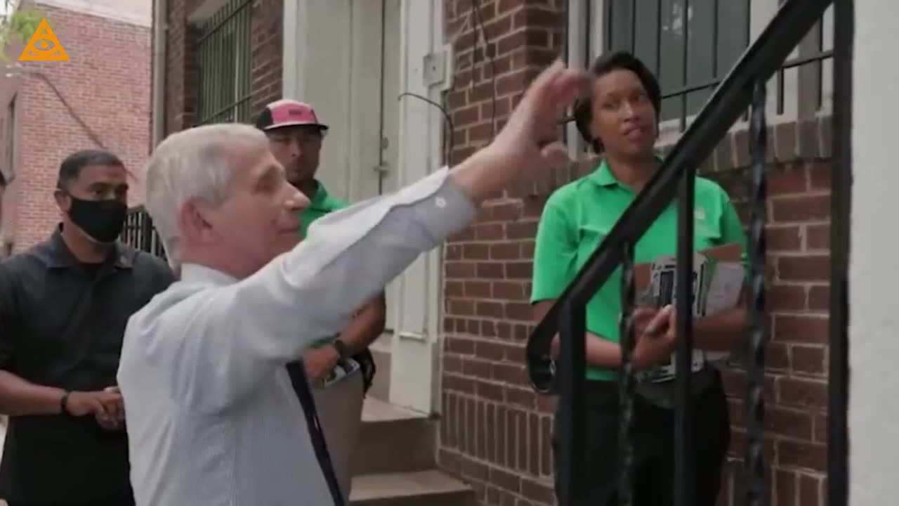 Anthony Fauci going door-to-door, explaining the importance of COVID vaccination.