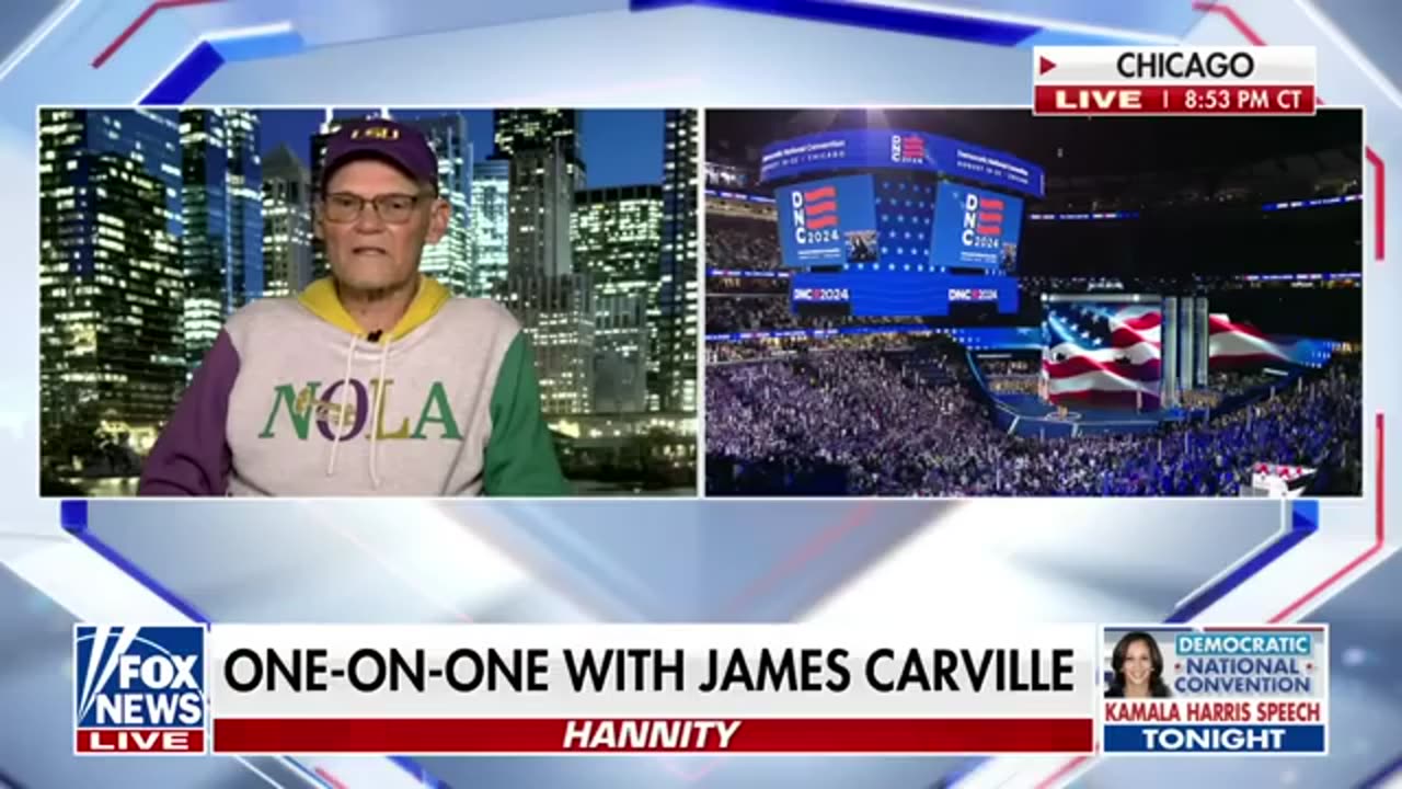 James Carville_ Offering tampons to students is one of the best ideas I've heard