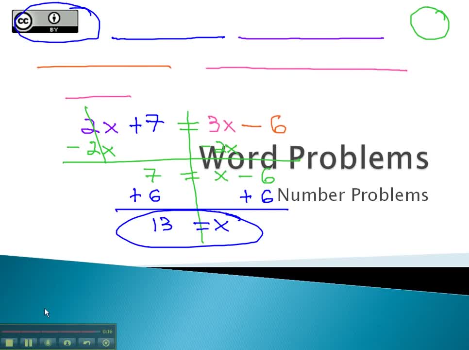 Word Problems - Number Problems